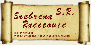 Srebrena Račetović vizit kartica